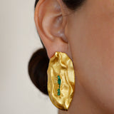 Aretes Bimy con Esmeralda