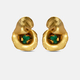 Aretes Fiba Esmeralda